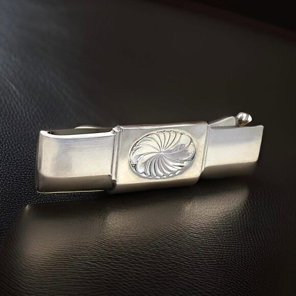 Georg Jensen Estate Money Clip Tie Clip Silver GJ36 - Picture 13 of 15